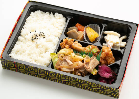 お弁当メニュー タルタル南蛮と赤魚の西京焼 1,018円(税込1,100円)